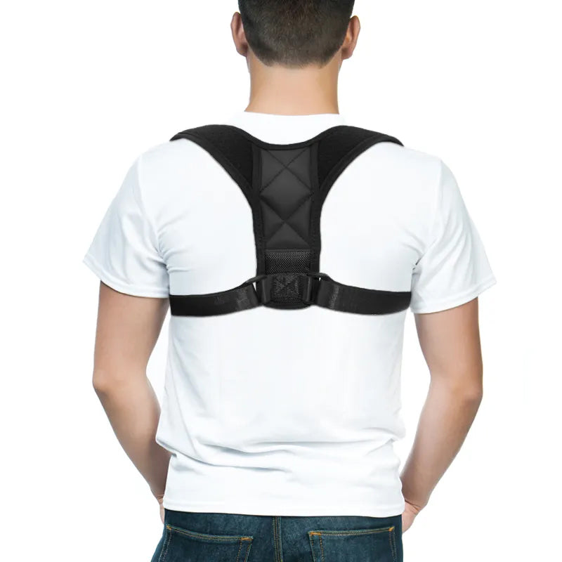 Posture Corrector Worn Under Clothes – Front and Back View