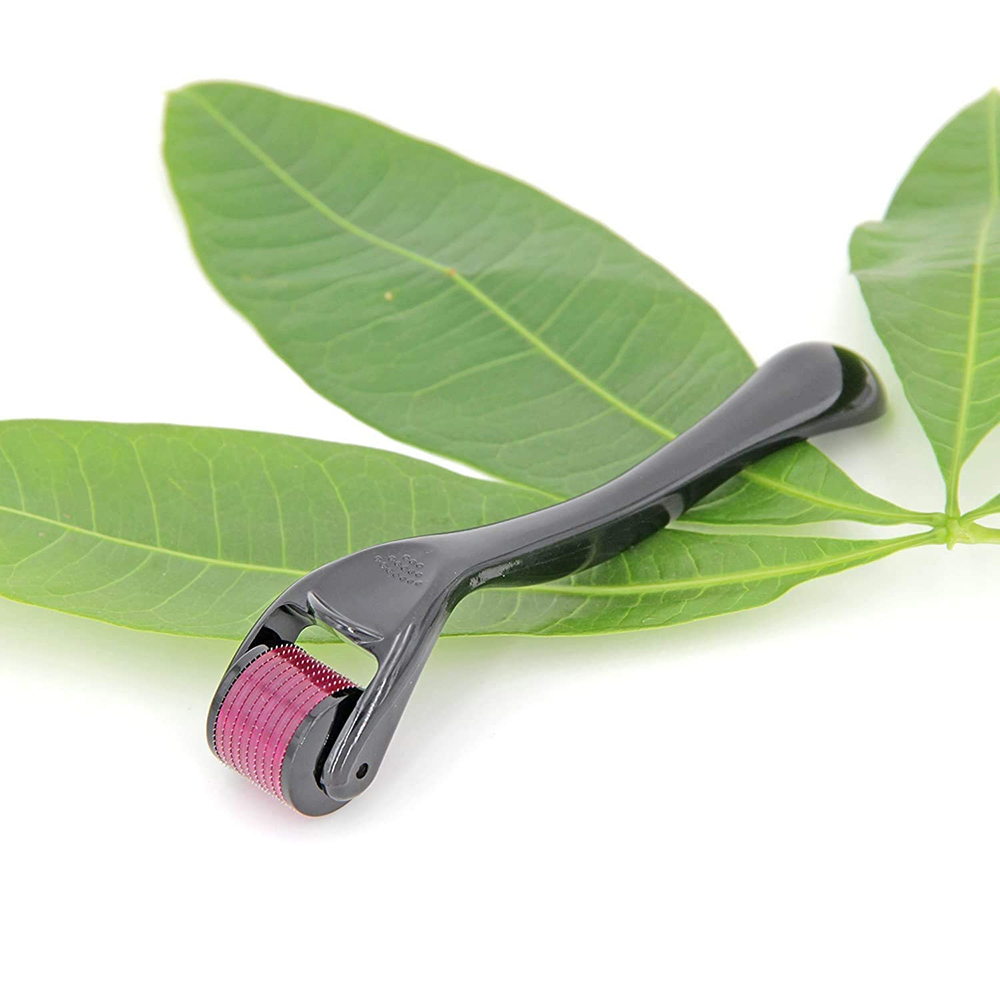 Derma Roller 0.5mm (Black) For Hair Regrowth, Acne Scars, Wrinkles & Skin Rejuvenation - Image 3